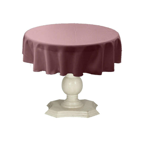 Tablecloth Dull Bridal Satin Fabric - 36" Round, Solid Color (1 Piece)