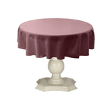 Tablecloth Dull Bridal Satin Fabric - 54" Round, Color Options (1 Piece)