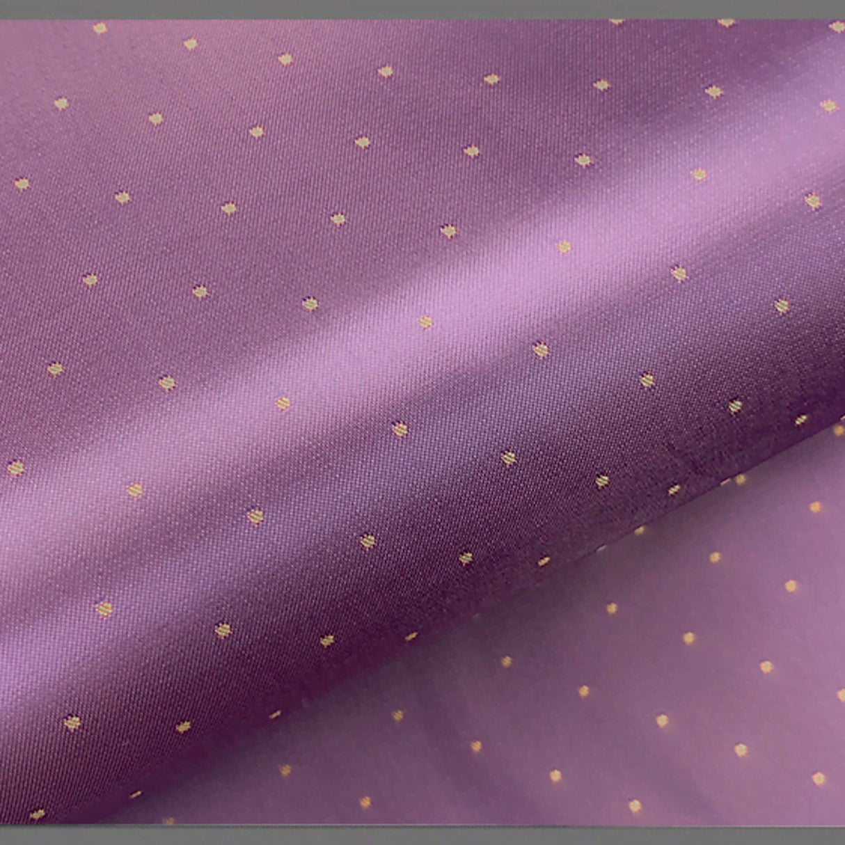 Polka Dot Lining Rayon Poly Fabric - Iridescent Polka Dot, 58" Width