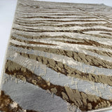 Maximus 187 Polyester Viscose Blend Fabric - Safari Zebra Animal Print, Color-Changing Flat Weave, 7'6" X 10'3" (1 Rug)