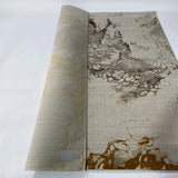 Maximus 188 Polyester Viscose Fabric - Abstract Color-Changing Flat Weave, Golden, 7'6" X 10'3", 5'3" X 7'5" (1 Rug)