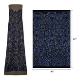 Maya Stretch Mesh Sequin Fabric - Embroidered Sequin, 54" Width (1 Yard)
