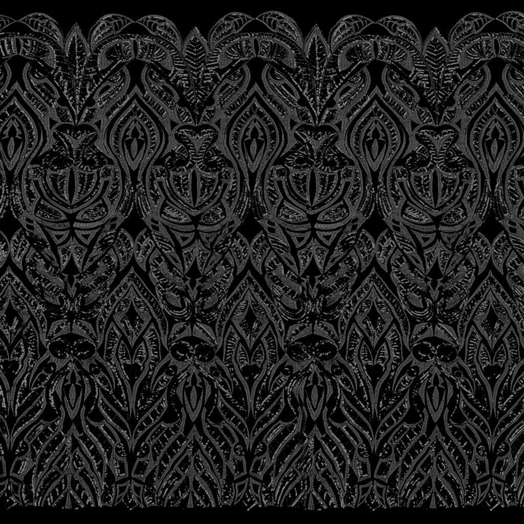 Maya Stretch Mesh Sequin Polyester Spandex Fabric - Black/Navy, Black/Red, Tan/Black, Black/Gold, Black/Black, Black/Silver, White/Silver, White/White, 54" Width (1 Yard)