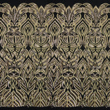Maya Stretch Mesh Sequin Polyester Spandex Fabric - Black/Navy, Black/Red, Tan/Black, Black/Gold, Black/Black, Black/Silver, White/Silver, White/White, 54" Width (1 Yard)
