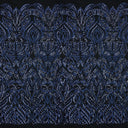 Maya Stretch Mesh Sequin Polyester Spandex Fabric - Black/Navy, Black/Red, Tan/Black, Black/Gold, Black/Black, Black/Silver, White/Silver, White/White, 54" Width (1 Yard)