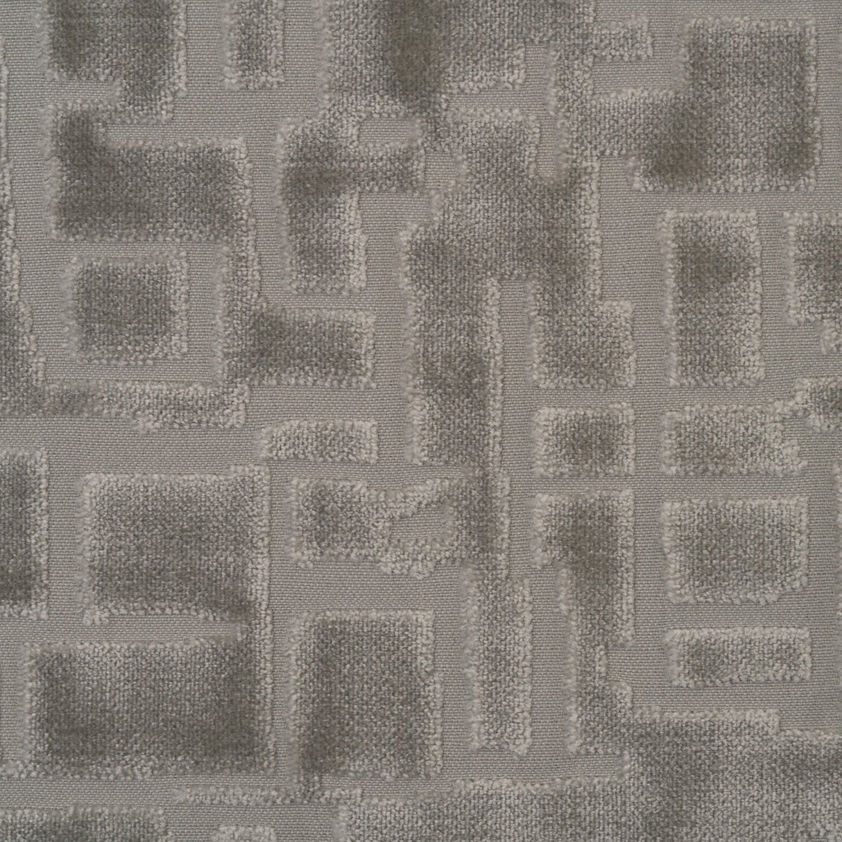 Cut Velvet Upholstery Fabric Maze Geometric