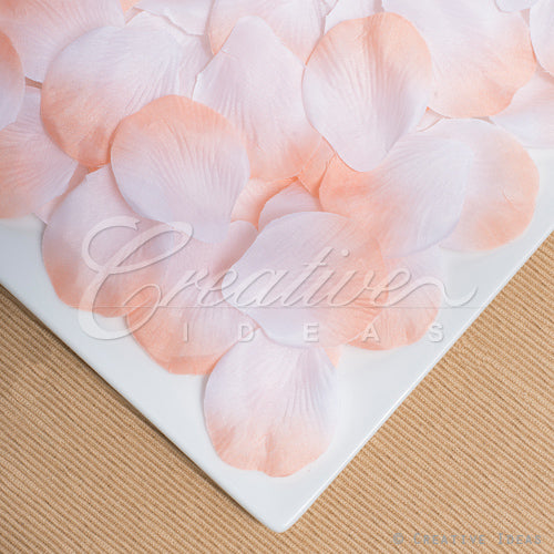 Medium Size Flower Petals-Sold By A Dozen Inner Packs ( 144 Flower Petals/Inner Pack) (Peach)