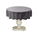 Tablecloth Dull Bridal Satin Fabric - 36" Round, Solid Color (1 Piece)