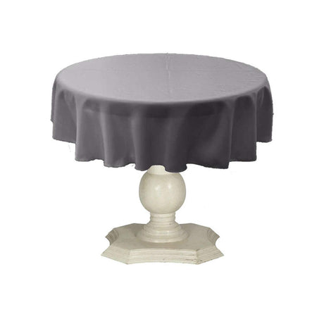 Tablecloth Dull Bridal Satin Fabric - Solid Color, 45" Round (1 Piece)