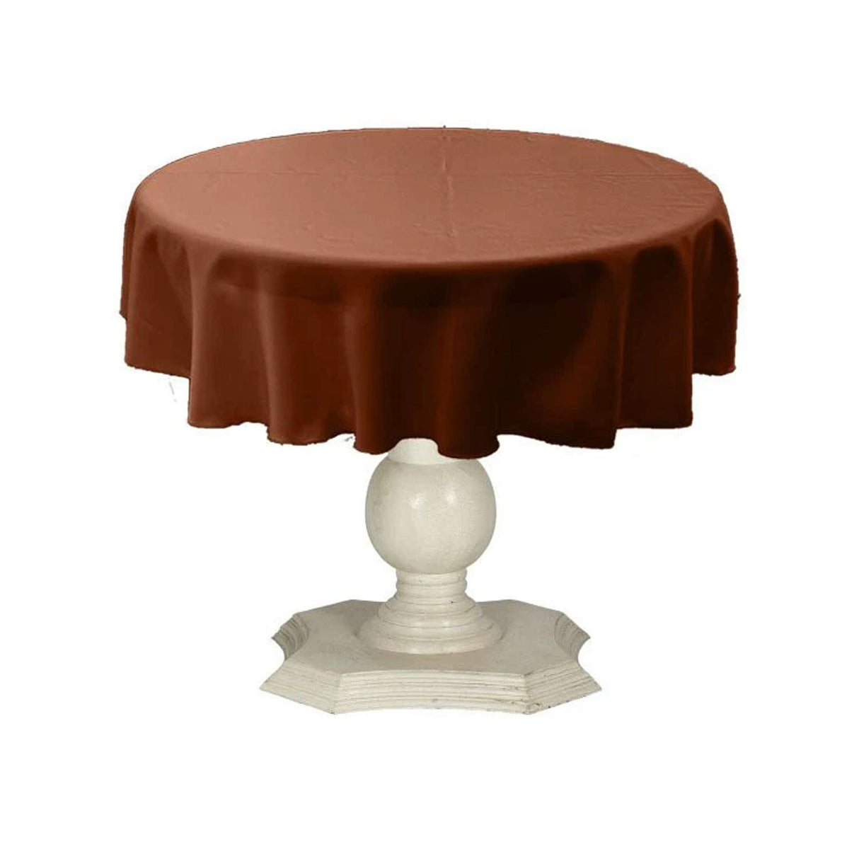 Tablecloth Dull Bridal Satin Fabric - 54" Round, Color Options (1 Piece)