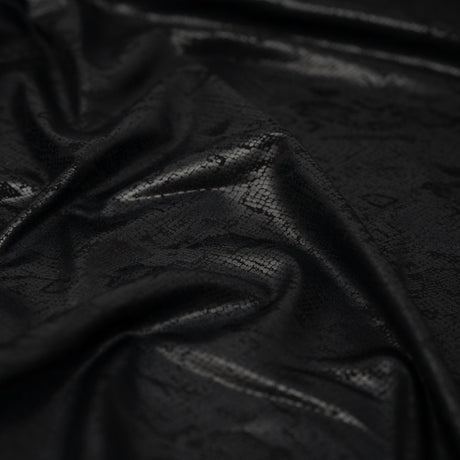 Snake Skin Foil Printed Spandex