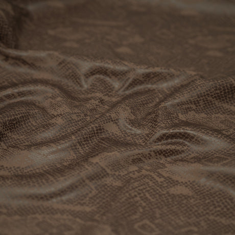 Medusa Snake Skin Foil Printed Nylon Spandex Fabric - Snake Skin Foil Print, 56" Width (1 Yard)