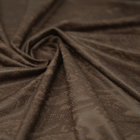 Snake Skin Foil Printed Spandex