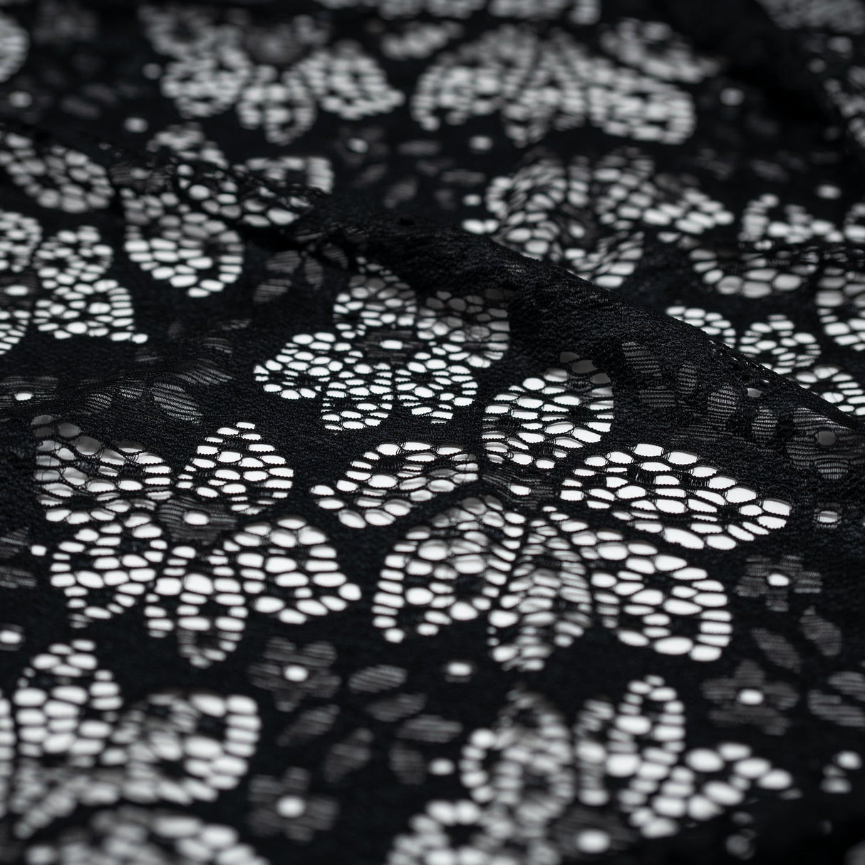Stretch Lace Fabric in Solid Colors