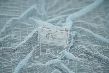 Melody Gathered Stretch Mesh Polyester Spandex Fabric - Gathered Mesh, 58/60" Width (1 Yard)