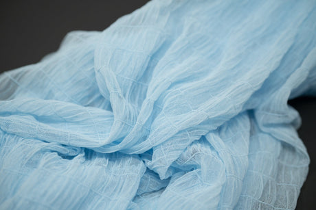 Melody Gathered Stretch Mesh Polyester Spandex Fabric - Gathered Mesh, 58/60" Width (1 Yard)