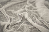 Melody Gathered Stretch Mesh Fabric - Polyester Spandex Fabric, Gathered Mesh, 58/60" Width (1 Yard)