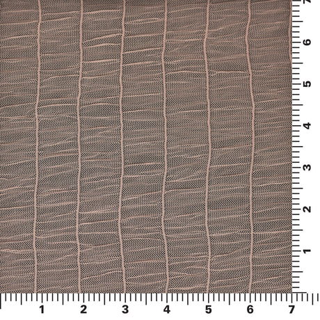 Melody Gathered Stretch Mesh Polyester Spandex Fabric - Gathered Mesh, 58/60" Width (1 Yard)