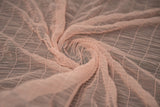 Melody Gathered Stretch Mesh Polyester Spandex Fabric - Gathered Mesh, 58/60" Width (1 Yard)