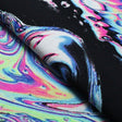 Nucleus Nylon Spandex Fabric - Multicolor Abstract Print, 58/60" Width (1 Yard)