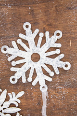 7.75 Inch Holiday Metal Snowflake Ornament