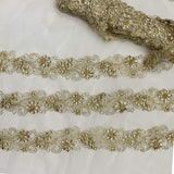 Beaded Corded Lace Trim