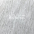 Metallic Fuzz Acrylic Poly Blend Fabric - Black or White, Faux Fur Texture, 61" Width (1 Yard)