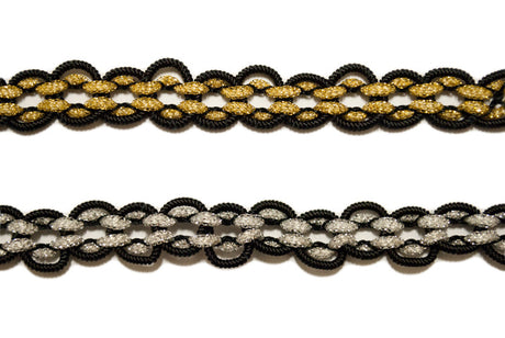 Metallic Braided Gimp Trim 3/8"