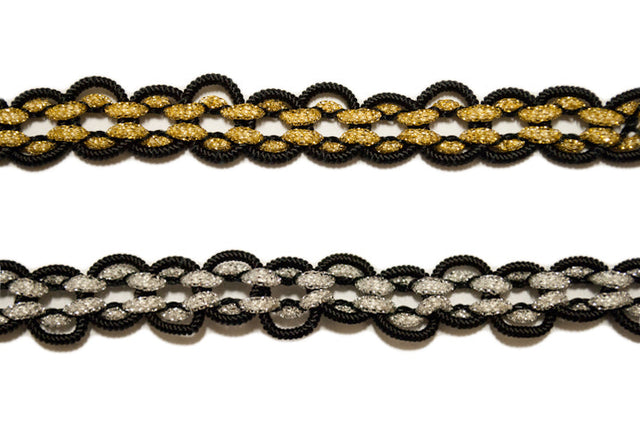 Metallic Braided Gimp Trim 3/8"