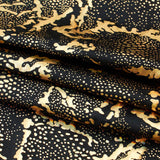 Metallic Reef Hologram Spandex Fabric - Black/Fuchsia, Black/Gold, Black/Silver, Black/Turq, Black/Black, Black/Multi, 56" Width (1 Yard)