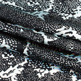Metallic Reef Hologram Nylon Spandex Fabric - Black Multi, 56" Width, 4-Way Stretch (1 Yard)