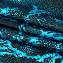 Metallic Reef Hologram Spandex Fabric - Black/Fuchsia, Black/Gold, Black/Silver, Black/Turq, Black/Black, Black/Multi, 56" Width (1 Yard)