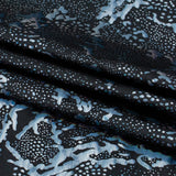 Metallic Reef Hologram Nylon Spandex Fabric - Black Multi, 56" Width, 4-Way Stretch (1 Yard)