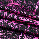 Hologram Spandex Metallic Reef Print
