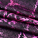Metallic Reef Hologram Nylon Spandex Fabric - Black Multi, 56" Width, 4-Way Stretch (1 Yard)