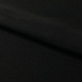 Micro Poly Polyester Fabric - White/Black, Solid, 58/60" Width (1 Yard)