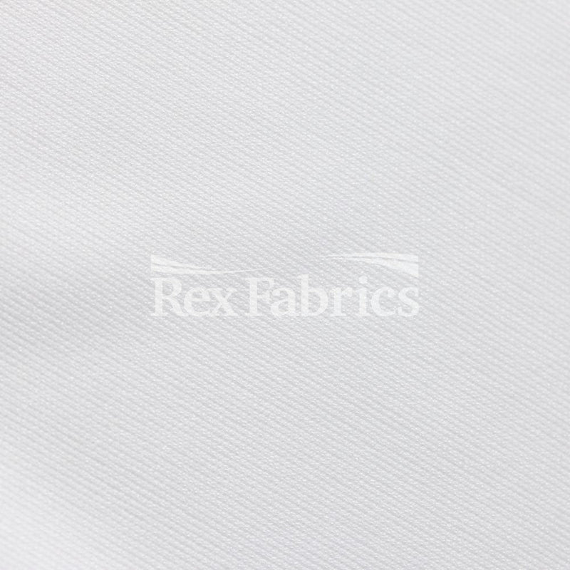 Micro Poly PFP Polyester Fabric - White Solid, 58/60" Width (1 Yard)