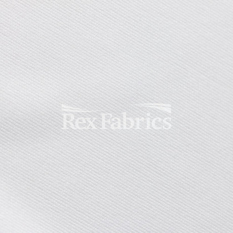 Micro Poly PFP Polyester Fabric - White Solid, 58/60" Width (1 Yard)