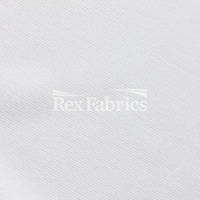 Micro Poly PFP Polyester Fabric - White Solid, 58/60" Width (1 Yard)