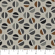 Mid Gray Multi Circle Toss Haberdashery Flannel Fabric per Yard