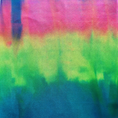 Midnight Blue Tie Dyed Foiled Nylon Spandex Fabric - Tie Dyed Foil, 58" Width (1 Yard)