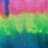 Midnight Blue Tie Dyed Foiled Nylon Spandex Fabric - Tie Dyed Foil, 58" Width, 2-Way Stretch (1 Yard)