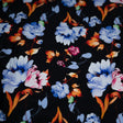 Printed Spandex Fabric Midnight Floral Garden