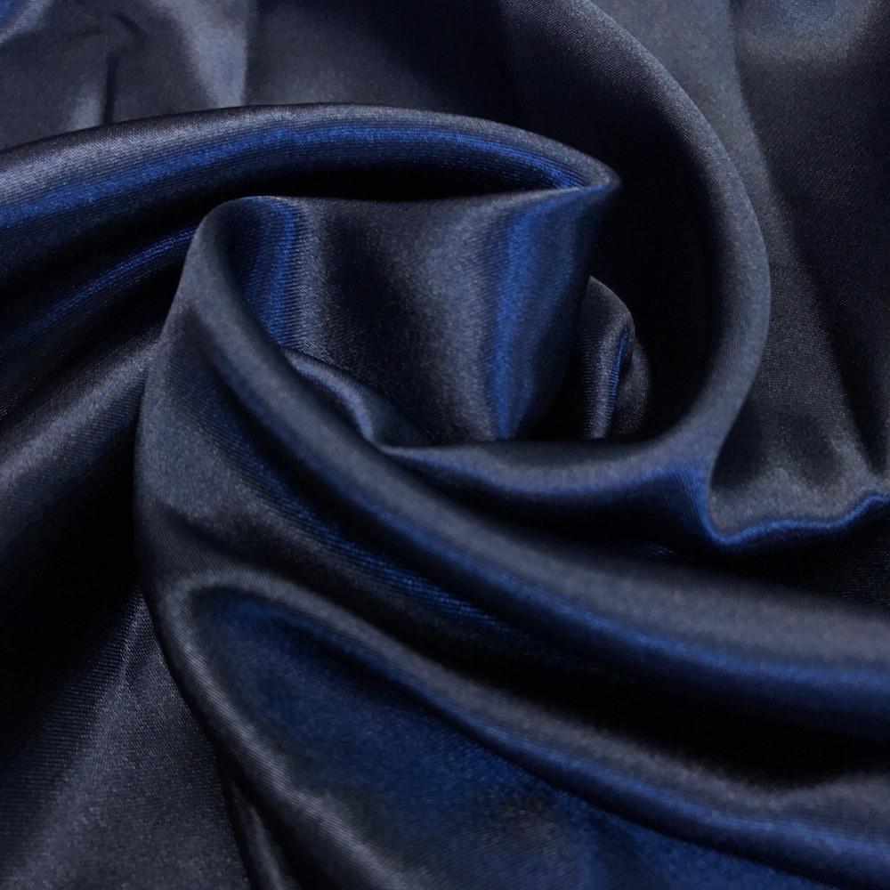 Navy Bridal Satin Fabric,