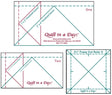 Quilting Ruler Mini Geese Set 3pc Clear Acrylic
