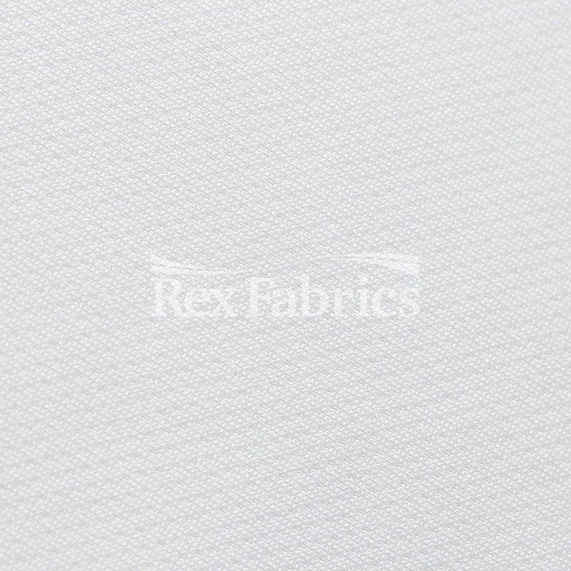 Mini Mock Mesh Polyester Fabric - White Mesh, 58/60" Width (1 Yard)