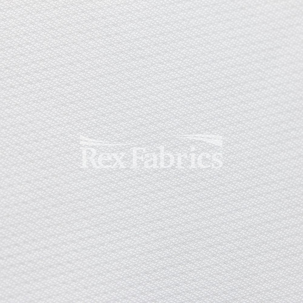Mini Mock Mesh Polyester Fabric - White Mesh, 58/60" Width (1 Yard)