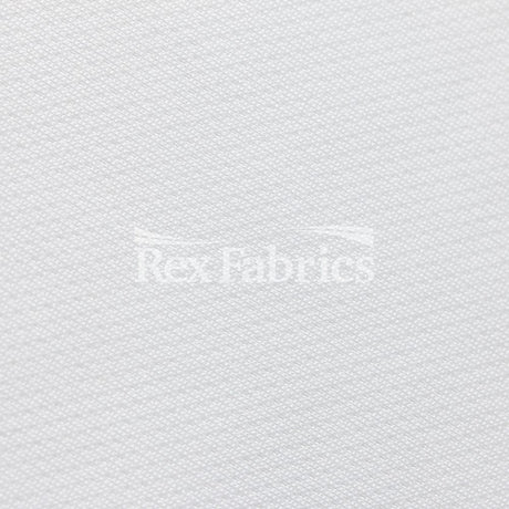 Mini Mock Mesh Polyester Fabric - White Mesh, 58/60" Width (1 Yard)