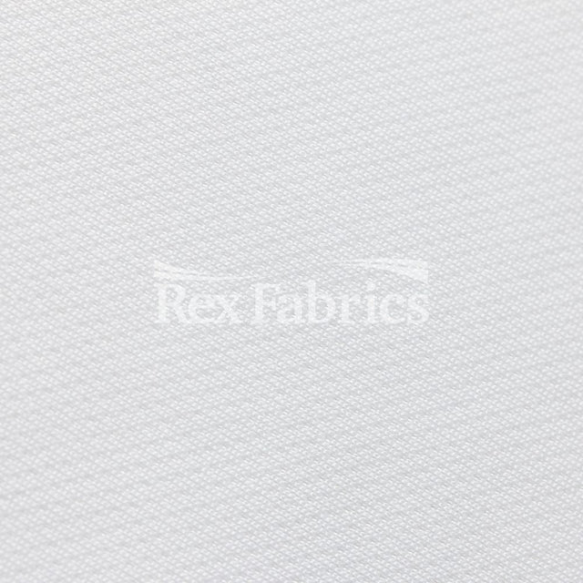 Mini Mock Mesh Polyester Fabric - White Mesh, 58/60" Width (1 Yard)