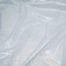 Mini Sparkle Foiled Spandex Fabric - Holographic All-Over Dot Pattern, 58" Width (1 Yard)